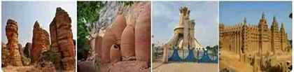 Burkina Faso offers cultural and natural attractions, primarily centered around its rich history and diverse landscapes.
