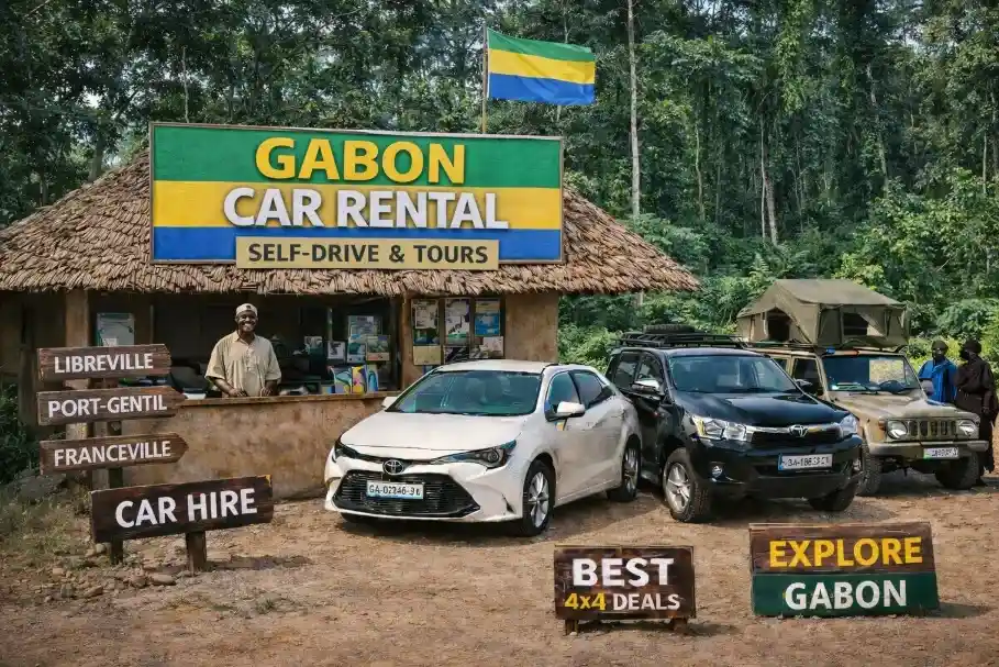 Africa car rental travel imagery