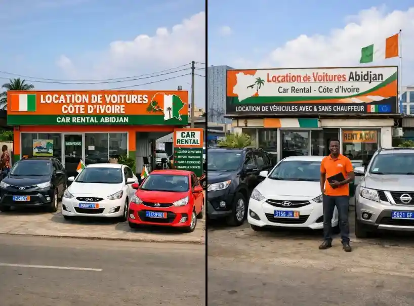 Africa car rental travel imagery