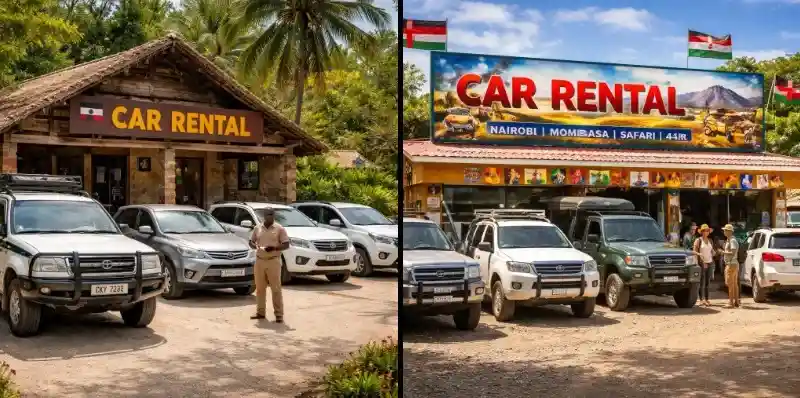 Africa car rental travel imagery
