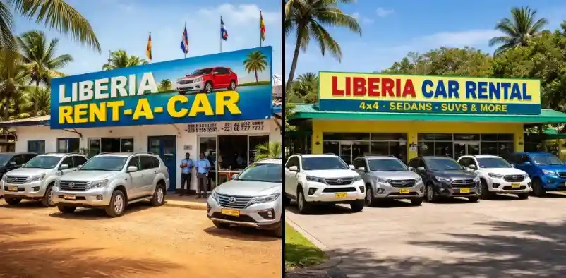 Africa car rental travel imagery