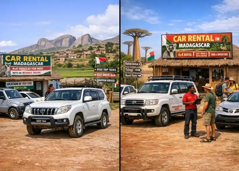 Africa car rental travel imagery