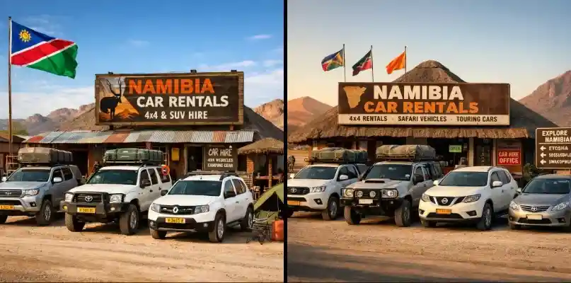Africa car rental travel imagery