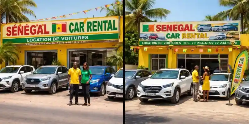 Africa car rental travel imagery