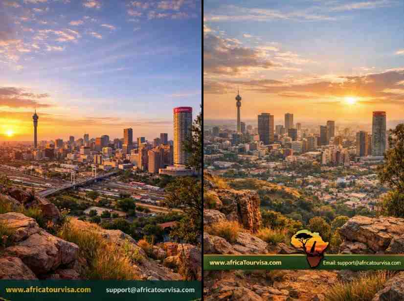 Johannesburg travel corridor for South Africa visa applicants