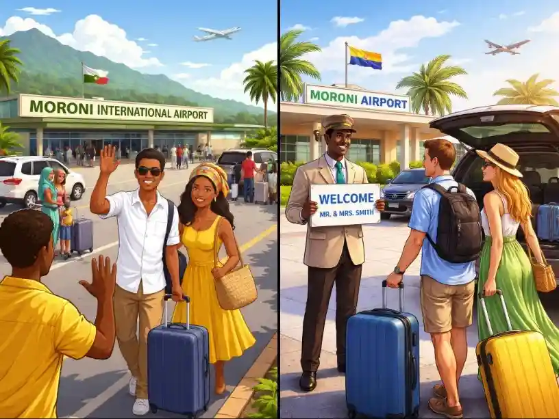 Moroni airport pickup