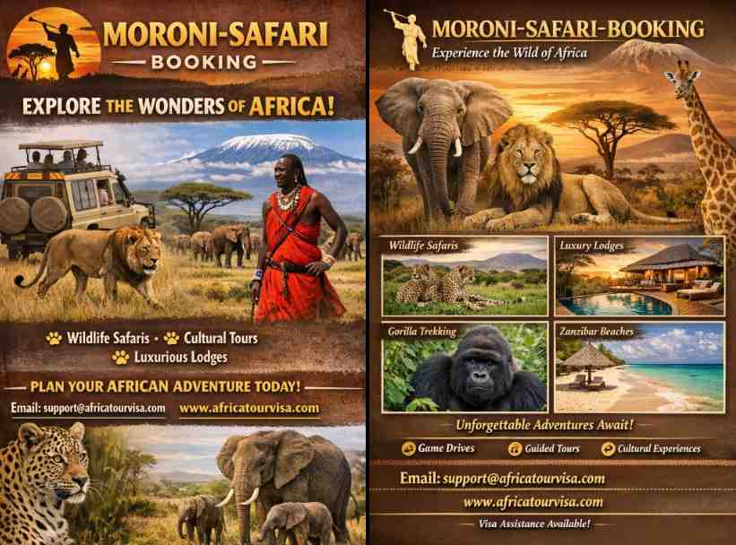 Moroni safari booking