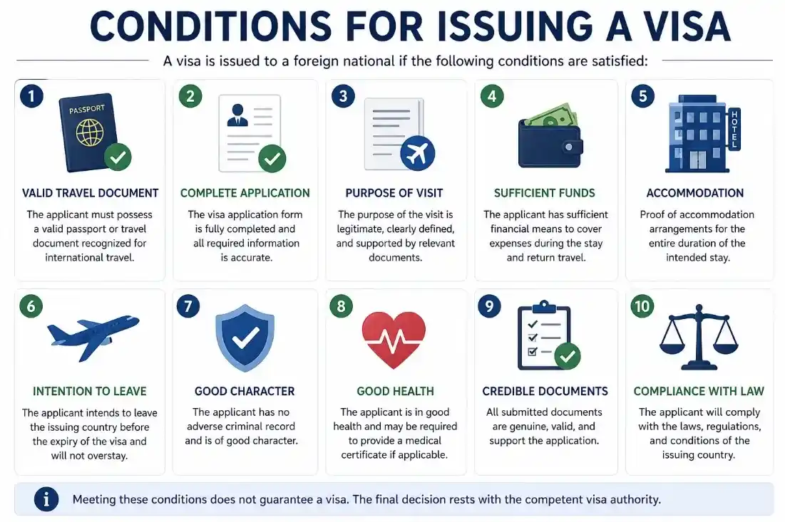 Processing travel visa documents