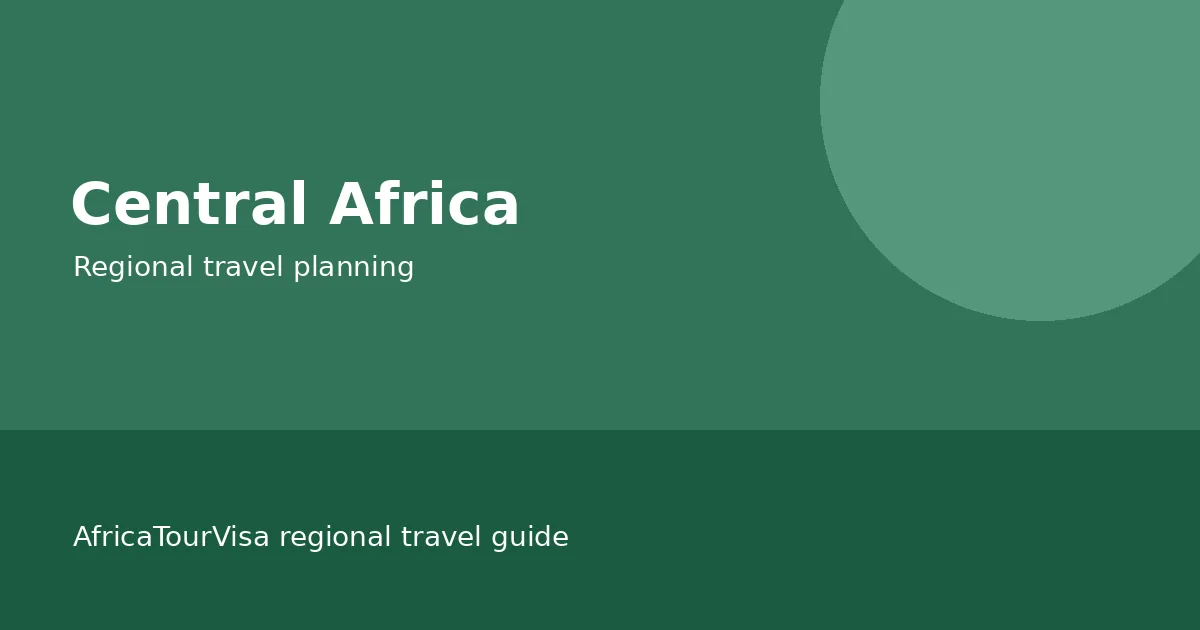 Illustrated Central Africa regional travel guide