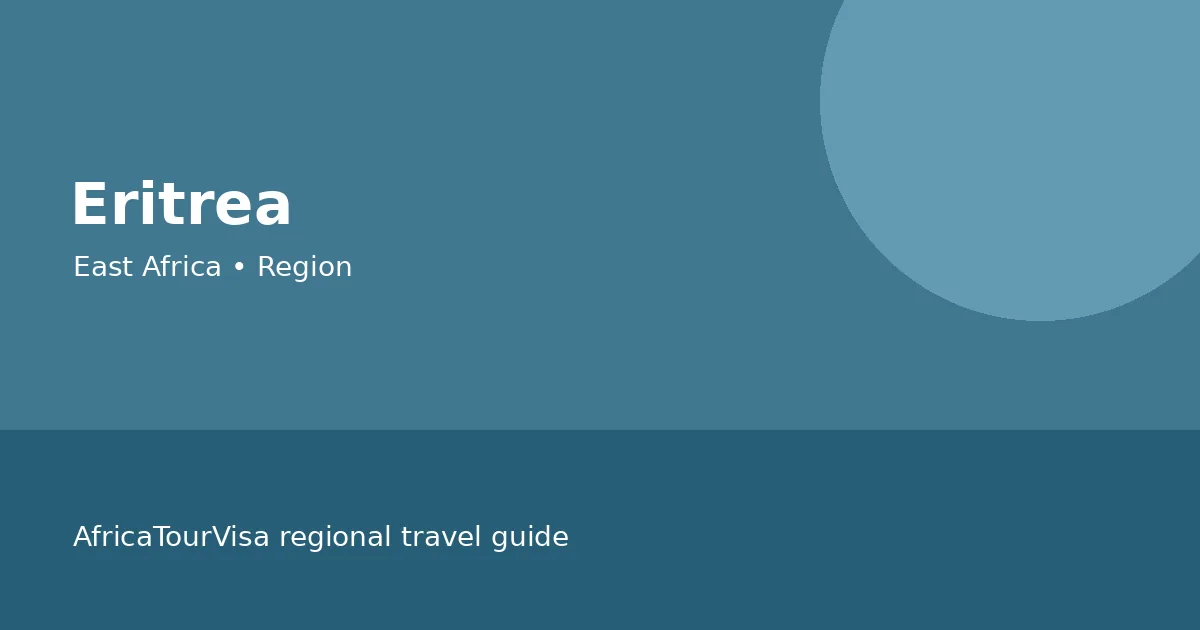 Illustrated regional travel guide for Eritrea