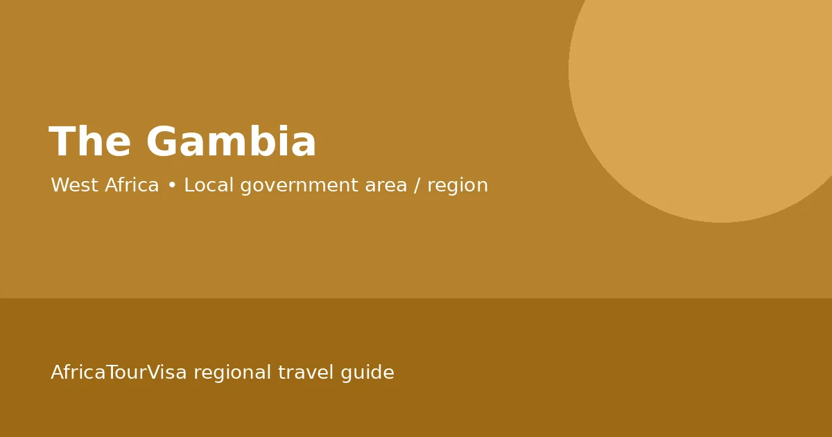 Illustrated regional travel guide for The Gambia