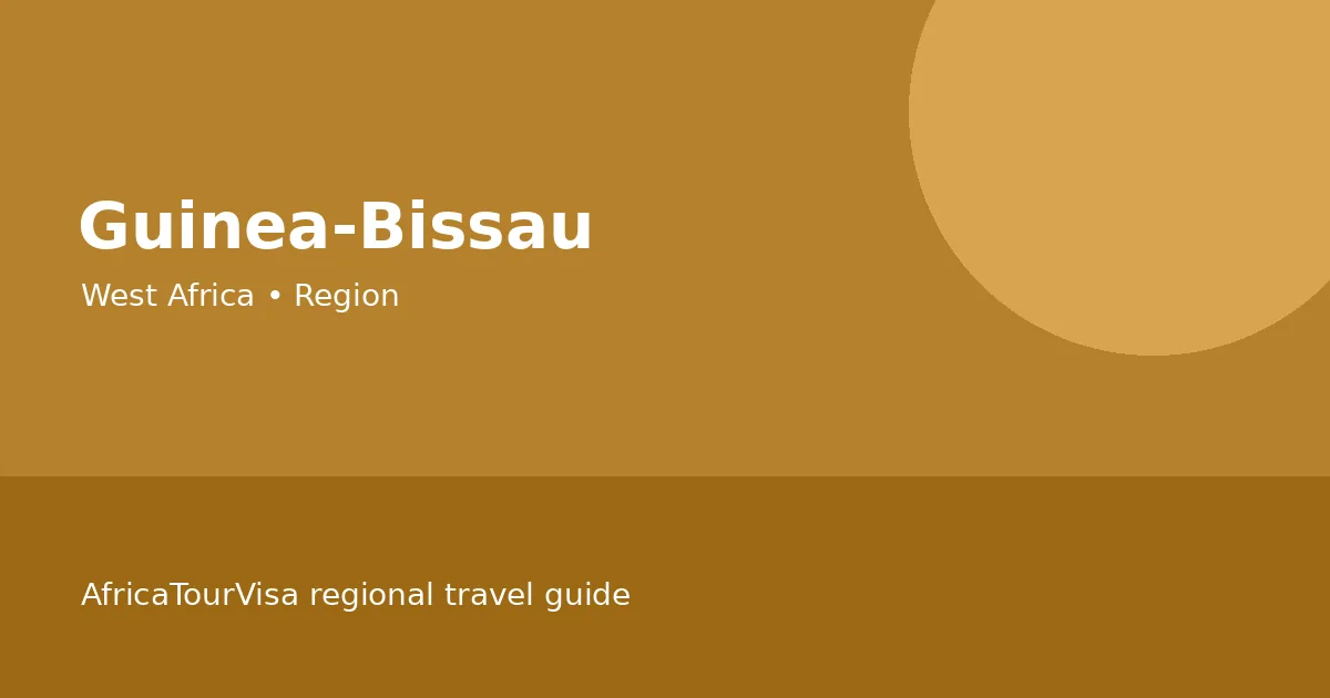 Illustrated regional travel guide for Guinea-Bissau