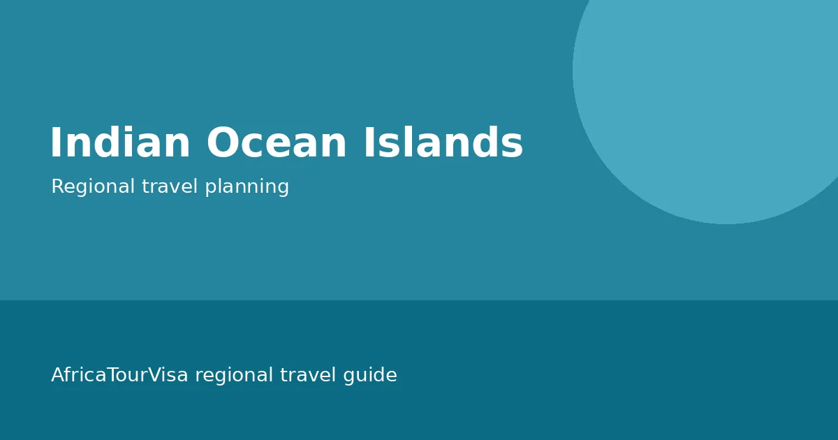 Illustrated Indian Ocean Islands regional travel guide
