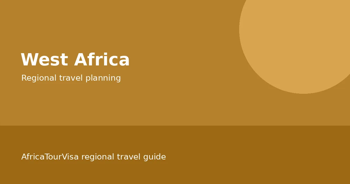 Illustrated West Africa regional travel guide